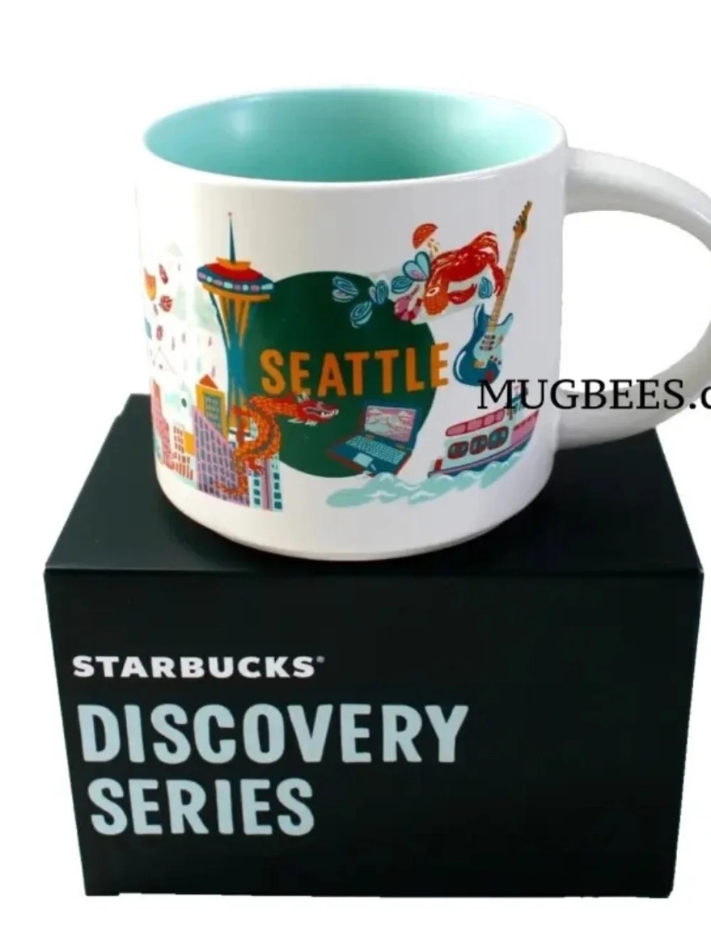 Starbucks Discovery Series Seattle Ceramic Coffee Cup Mug 14oz NEW